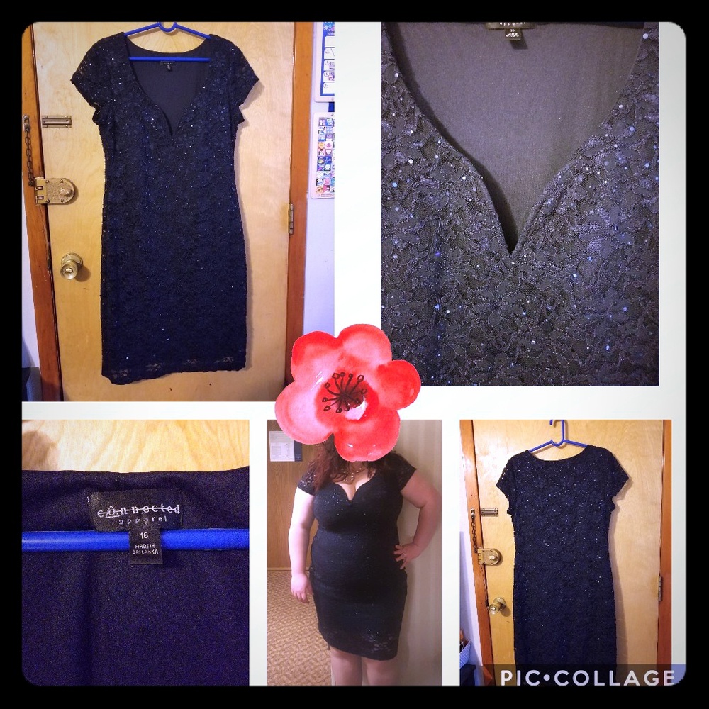Navy Blue evening dress